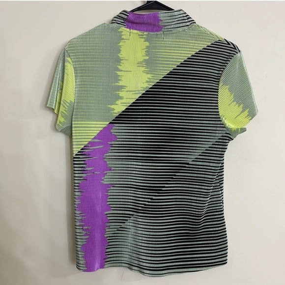 Jaime Sadock Short Sleeve V-Neck Top - Sage - Size Small - Picture 5 of 5